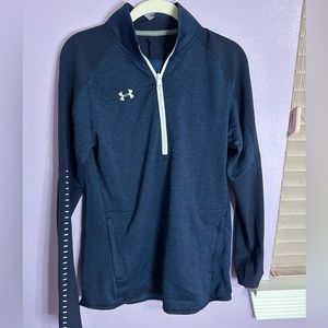 Under Armor zip up, Navy, Small/Medium